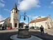 Francie - Beaujolais - Vosne-Romanée, centrum městečka obklopeného vinicemi které dávají nejdražší víno světa