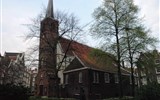 Advent v Amsterdamu s výletem do Zaanse Schans - Holandsko - Amsterdam, Engelse Kerk, vybudován pro bekyně kolem 1419, 1607 pronajat Angličanům