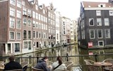 Krásy Holandska, květinové korzo 2018 - Holandsko - Amsterdam - posezení u grachtu