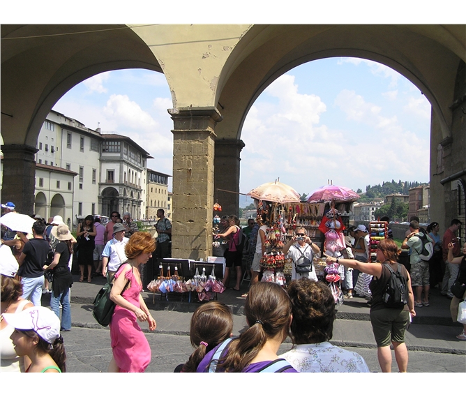 Florencie, Garfagnana s koupáním a Carrara - Itálie - Florencie - na Ponte Vecchio