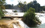 Mexiko, bájná země Mayů, Aztéků a kouzelné přírody 2020 - Mexiko - vodopády Aqua Azul na řece Río Shumulhá