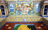 Andalusie, památky UNESCO a přírodní parky 2018 - Španělsko - Andalusie -  Sevila, Plaza de Espaňa, koutek Luga