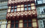 Významná místa Bretaně - Francie - Bretaň - Quimper, hrázděné domy na Rue Kéréon