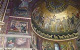 Řím, Vatikán a zahrady Tivoli, Subiaco, UNESCO 2018 - Itálie - Řím - bazilika Santa Maria in Trastevere, mozaiky ze 13.stol. v apsidě