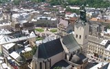 Ukrajina a východní Slovensko, příroda, města a památky UNESCO 2020 - Ukrajina - Lvov - katedrála.