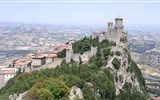 Rimini a krásy Adriatické riviéry 2019 - San Marino - věž Guaita