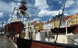 Dánsko, Kodaň, ráj ostrovů a gurmánů 2020 - Dánsko - Kodaň, Nyhavn, nábřeží s domy ze 17. a 18.století