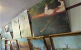 Giverny - Francie - Normandie - Giverny, Monetův dům je stále plný jeho obrazů