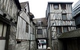 Rouen - Francie - Normandie - Rouen a četné roubené domy