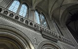 Bayeux - Francie - Normandie - Bayeux, katedrála Notre Dame, spidní arkády románské s bohatým dekorem, horní část gotická