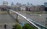 Temže - Velká Británie - Anglie - Londýn, Milénium Bridge přes řeku Temži