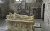 Jedburgh - Velká Británie - Skotsko - Jedburgh - hrobka Andrewa Kera z Fernieherstu, 1524