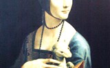 Krakov, město králů, Vělička a památky UNESCO 2020 - Polsko - Krakov - Dívka s hranostajem od Leonarda da Vinci, milenka milánského vévody Lodovice Sforzy