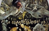 Toledo - Španělsko - Toledo - Santo Tomé, Pohřeb hraběte  Orgaz, El Greco, 1586-8