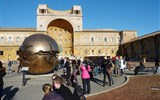 Řím, Vatikán a zahrady Tivoli, Subiaco, UNESCO 2018 - Itálie - Řím - Vatikán, Cortile della Pigna a Sfera con sfera
