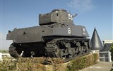 muzeum vylodění - Francie - Normandie - Arromanches, M4Sherman s 76 mm kanonem
