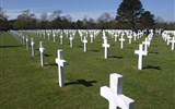 Colleville - Francie - Normandie - Colleville, US hřbitov, otevřen roku 1954.