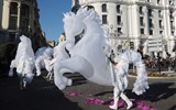 Karneval květů a světel v Nice a festival citrusů v Mentonu 2018 - Francie - Nice, slavnost Les Batailles de Fleurs