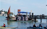 Reg - Itálie - Benátky - Sensa, slavnost moře, dóžecí gondola
