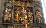 Kamenec - Německo - Lužice - Kamenec, S.Marien, vlevo sv.Ondřej, vpravo sv.Kryštof, 1519