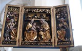 Kamenec - Německo - Kamenec - sv.Anna, uvnitř muzeum církevních památek, Sippenaltar, 1512-20, z Oberlausitz