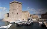 Provence s vůní levandule a koupáním, letecky 2020 - Francie - Provence - Marseille, Fort St.Jean, Tour du Roi René