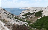 Provence s vůní levandule a koupáním letecky - Francie - Provence -  Frioulské ostrovy, Île de Pomègues, místy zde rostou i souvislé porosty zeleně