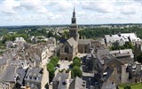 Dinan - Francie - Bretaň - Dinan, pohled z vrcholu Tour d´Horloge na historické centrum města