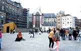 Adventní Amsterdam a festival světel 2017 - Holandsko - Amsterdam, náměstí Dam s kostelem Nieuwe Kerk