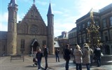 Haag - Holandsko - Haag - gotický Ridderzaal na náměstí Binnenhof