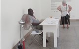 Festival La Biennale - Itálie - Benátky - 56.Bienále, J.David, Apotheosis (informační panel a dozor - nikoli exponát)
