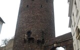 Advent ve Freibergu a slavnost horníků 2020 - Německo Freiberg - Rundturm, zbytek městských hradeb z 15.stol, 35 m vysoká