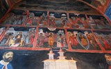 Sinaia - Rumunsko - Sinaia, dole scéna založení kláštera
