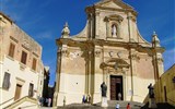 Malta - Malta - Gozo - Rabat, katedrála ze 17.století, barokní, architekt L.Gafa, na místě římského chrámu Héry