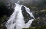 Norsko, zlatá cesta severu - Norsko - vodopády Klievafossen na řece Briksdalselva