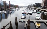 TRONDHEIM - Norsko - Trondheim, přístav na kanále, dnes zde žije 185.000 obyvatel.