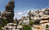 Andalusie, památky, přírodní parky a Sierra Nevada 2018 - Španělsko - Andalusie NP El Torcal, vápencové skalní město s četnými krasovými jevy, jeskyněmí, propastmí (až 225 m hluboké)
