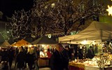 Adventní Graz vlakem - Rakousko - Štýrský Hradec - noční adventní trh na Glockensoielplatzu