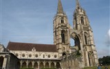 Pikardie, toulky v Ardenách, koupání v La Manche - Francie - Pikardie - Soissons - opatství St.Jean des Vignes, založeno 1076, kostel vystavěn v letech 1375-1520