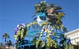 Karneval na Francouzské riviéře, oáza uprostřed zimy - Francie - Nice - slavnost Les Batailles de Fleurs