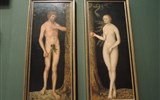 Vídeň, Schönbrunn, Schloss Hof, Velikonoční trhy, výstava Egon Schiele - Rakousko - Vídeň - Kunsthistorisches Museum,  L.Cranach, Adam a Eva, 1510-20