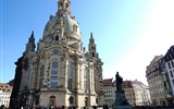 Drážďany a Míšeň, umění a slavnosti vína a podzimu 2018 - Německo - Drážďany, Frauenkirche, barokní, arch. Georg Bähr