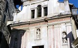 Dolceacqua - Itálie - Dolceacqua, kaple sv.Sebastiána, barokní ze 17.století (Wiki- D.Papalin)