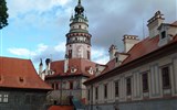 Krásy Jižních Čech a kraj Waldviertel - Česká republika - Český Krumlov - gotický hrad přestavěl Vilém z Rožmberka, později barokní úpravy