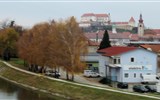 Advent v Lublani, J. Plečnik a termální lázně - Slovinsko - Ptuj - nad městem hrad, 1125-30, radikálně přestavěn po 1550, později ještě několikrá