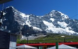 Nejkrásnější kouty Alp pěti zemí - Švýcarsko - pohled z Kleine Scheidegg na Eiger a Mönch