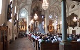 Slavnost a pohoda v NP Berchtesgaden a Orlí hnízdo 2018 - Německo - Berchtesgaden, kostel S.Andreas, 1698-1700, baroko