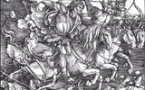 Vídeň po stopách Habsburků a výstavy umění 2019 (Dürer) - Rakousko - Vídeň - Albrecht Dürer, 4 jezdci Apokalypsy, 1497-8