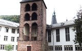 Heidelberg - Německo - Heidelberg, Hexenturm, měst.opevnění z 13.stol, upraveno po 1697