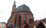 Heidelberg - Německo -  Heidelberg, Heilliggeist Kirche, 1398-1515, na místě románské baziliky